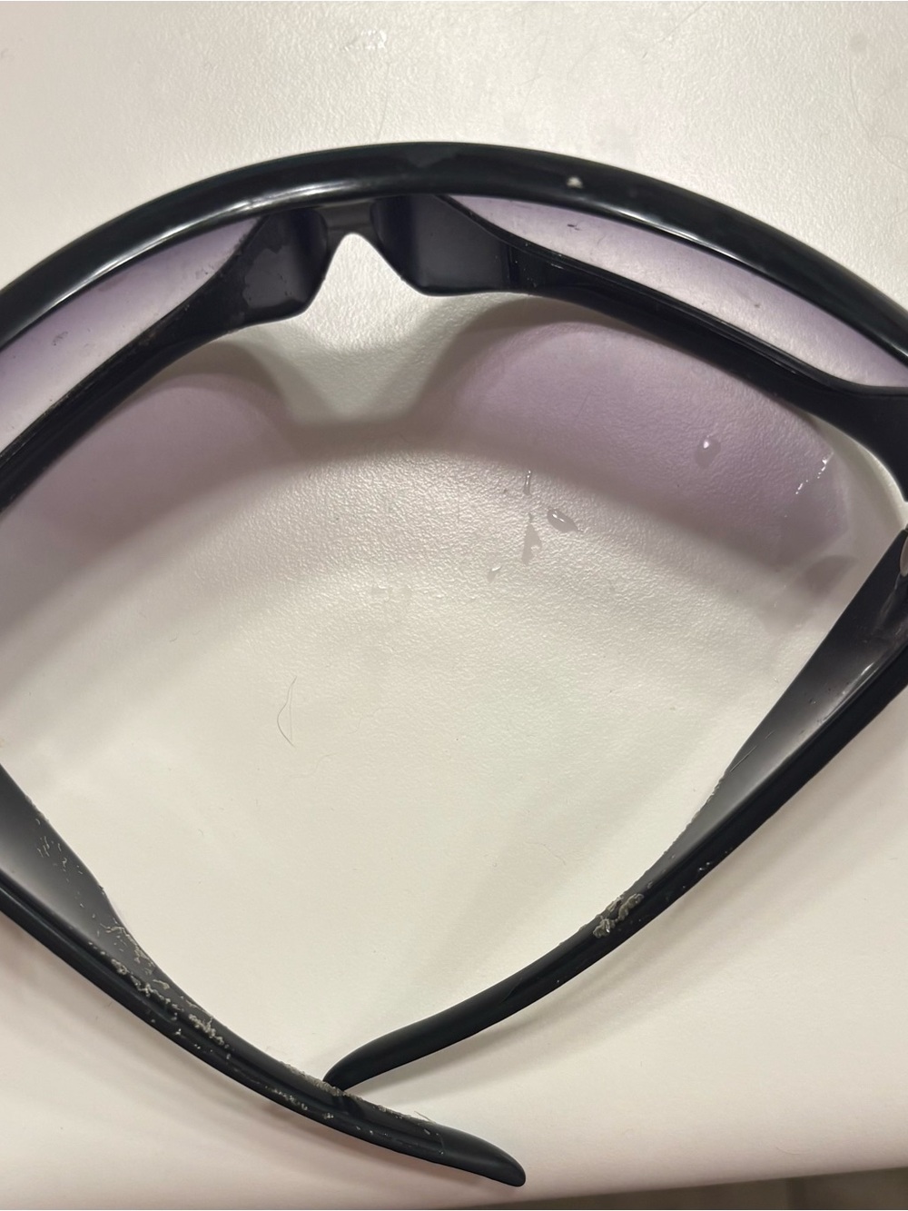 Dior Vintage Y2K Oversized Black Frame Sunglasses with Gradient Purple Lenses - Picture 8 of 8